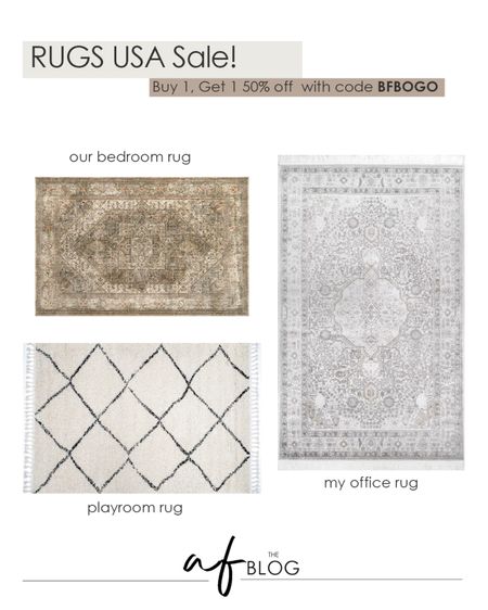 One of my favorite rug vendors is hosting a great sale at the moment - Buy 1, Get 1 50% off! These are three of my favorites that we have around the house.

#LTKsalealert #LTKhome #LTKCyberweek