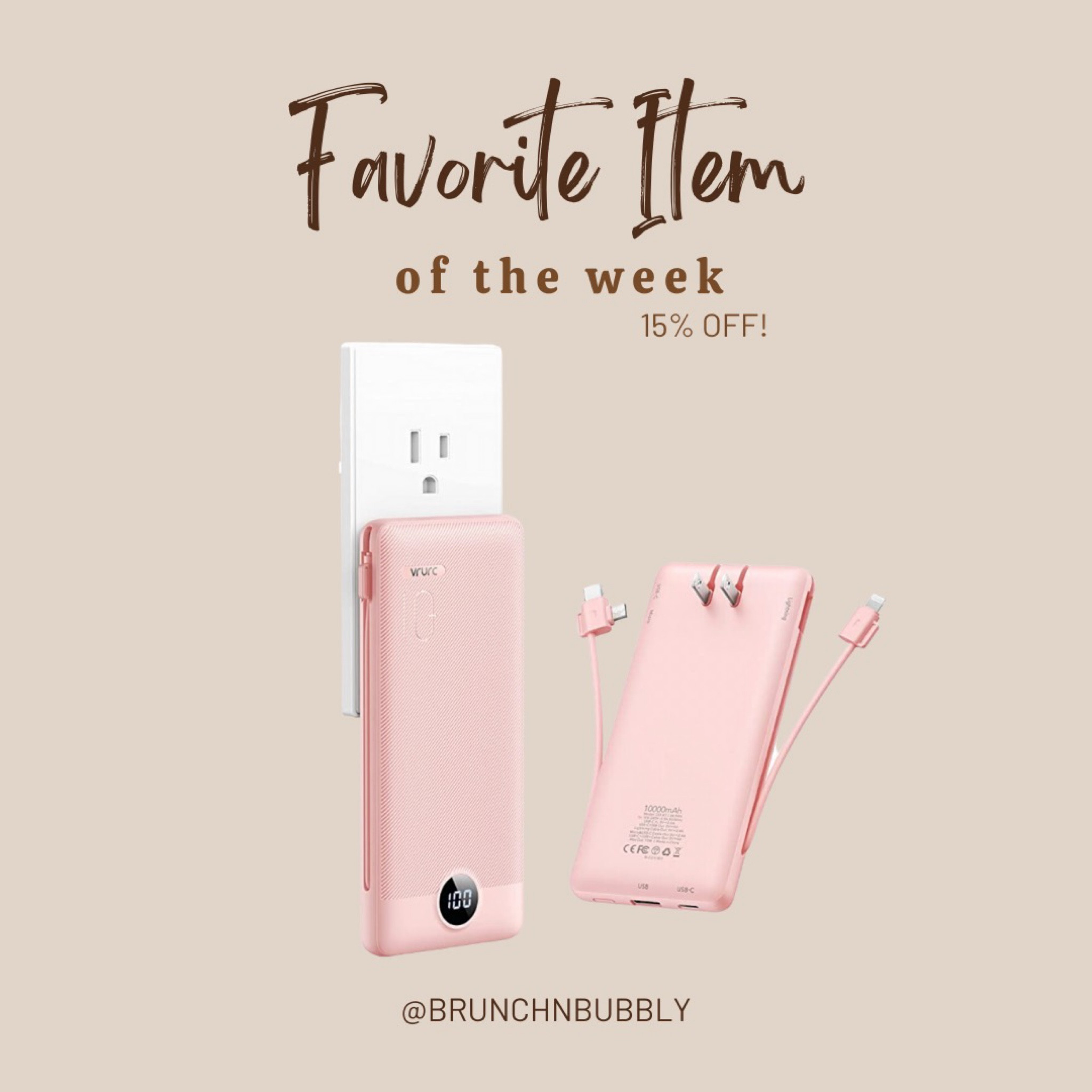 My portable charger comes in 5 colors now! Love this for on the go and it has multiple cords so it’s not just for iPhone! 

#LTKFind #LTKunder50 #LTKsalealert