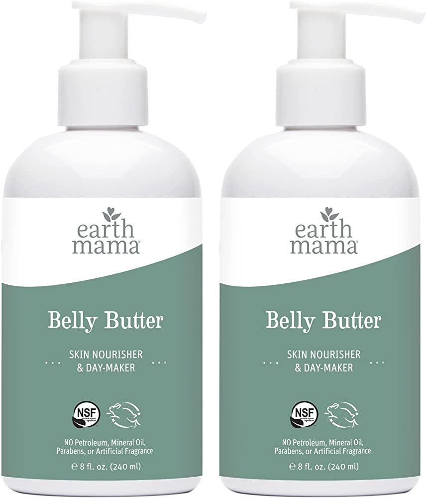 Earth Mama Belly Butter for Dry, Itchy Skin | Luxuriously Moisturizing for Pregnancy & Beyond, 8-Flu | Amazon (US)