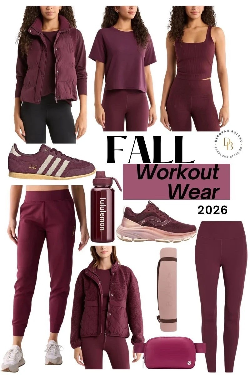 Burgundy workout gear? Yes, please. ❤️‍🔥

I’m loving this rich, deeper shade for fall. It feels a little more elevated than your usual black workout set, but still has that effortless, easy-to-wear feel.

And honestly, when your workout clothes make you feel good, it makes getting dressed and actually showing up just a little easier. 😉

#LTKOver40 #LTKSeasonal #LTKActive