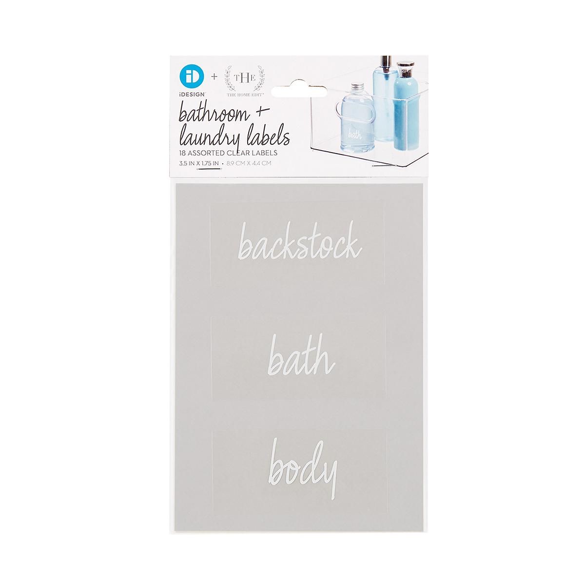 The Home Edit By IDesign Bath Labels | The Container Store