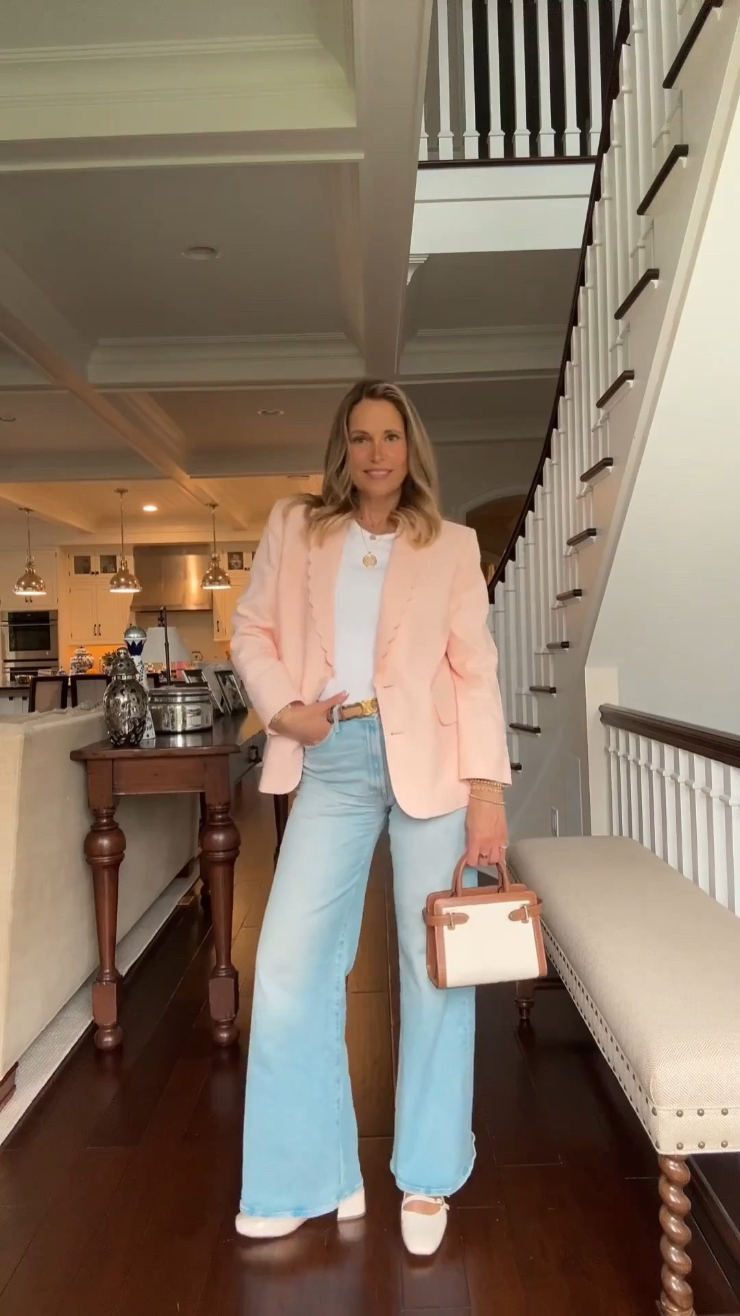 These slingbacks look so much more expensive than they are, and at under $50 they've been one of my best recent finds. I've worn them four times this week already because they go with everything and are so easy to style. Also linking the rollers I've been using for extra volume lately!

Shoes TTS, jacket size 10, jeans size 30, t-shirt size medium.

#LTKootd #LTKdayinmylife #LTKgrwm