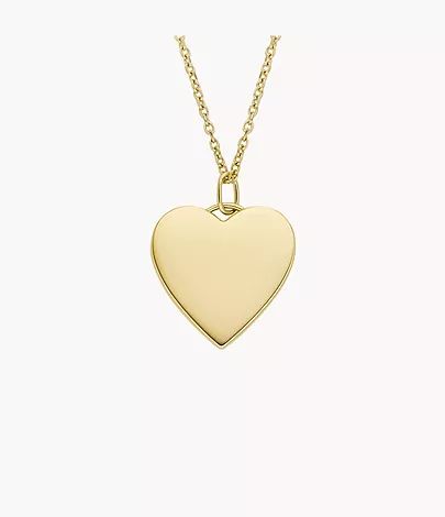 Drew Gold-Tone Stainless Steel Pendant Necklace | Fossil (US)