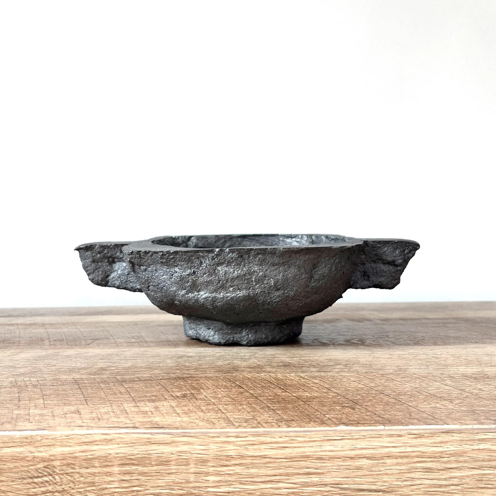 Barzillai Bowl  6.5 Black Brown Paper Mâché Bowl  - Etsy | Etsy (US)