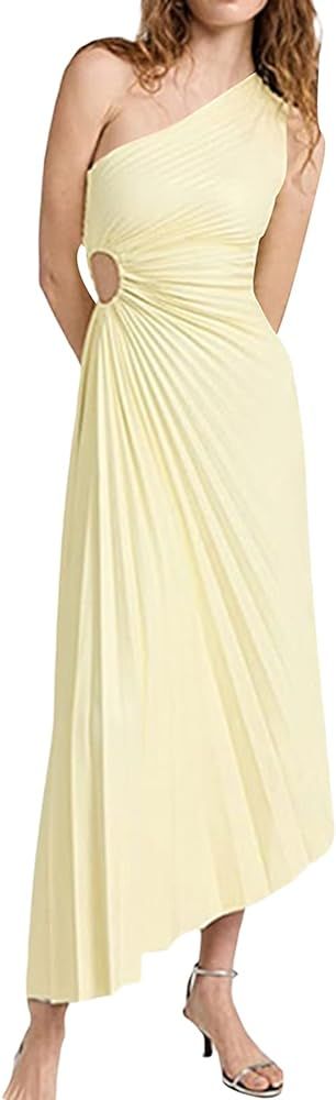 KMBANGI Womens Pleated Tube Maxi Dress Sleeveless Sexy Off Shoulder Strapless Long Dress Backless... | Amazon (US)