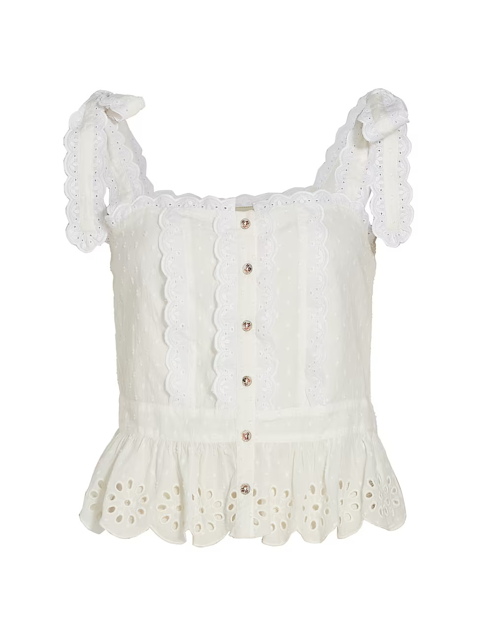 Laces Eyelet Blouse | Saks Fifth Avenue