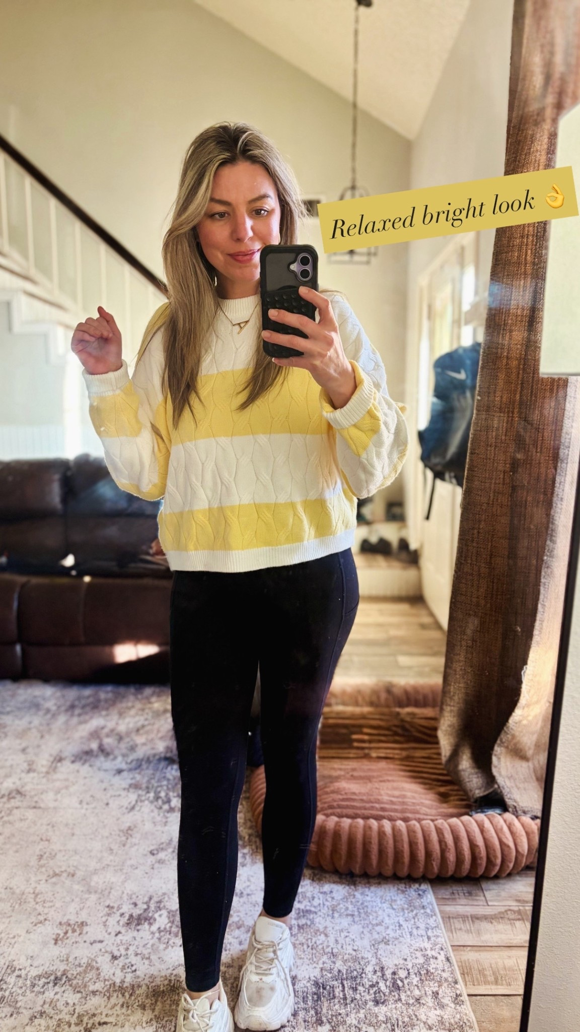 Get your true size or size up for a looser fit 

#LTKootd #LTKgrwm #LTKmomlife