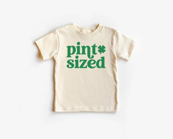 Pint Sized, Toddler or Youth T-Shirt, St. Patrick's Day Shirt, St. Patrick's Day Outfit, Pint Siz... | Etsy (US)