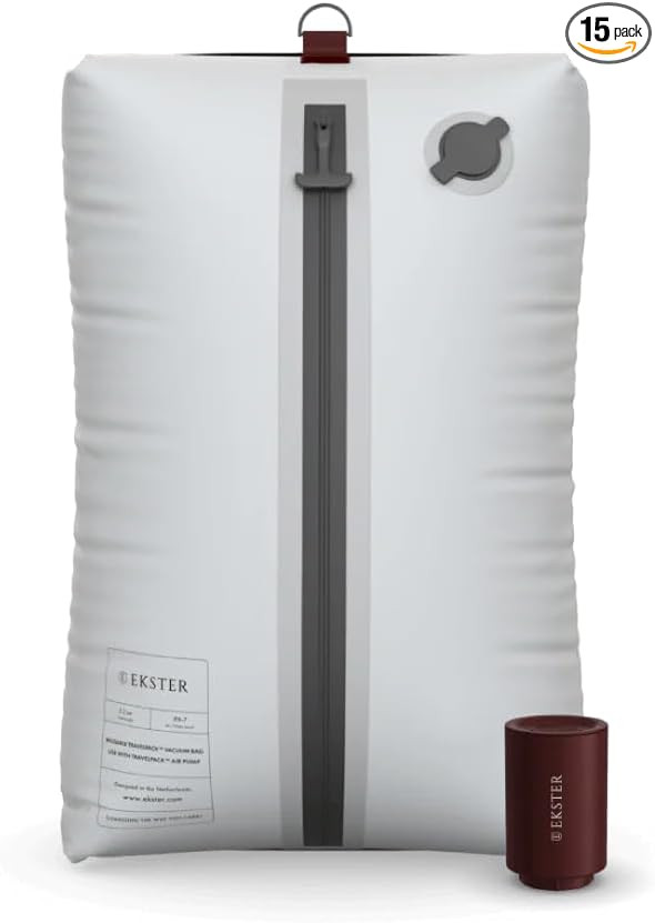 Ekster Vacuum Travel Kit - Odor & Waterproof Anti-Rip Nylon Compression Storage and Organization ... | Amazon (US)