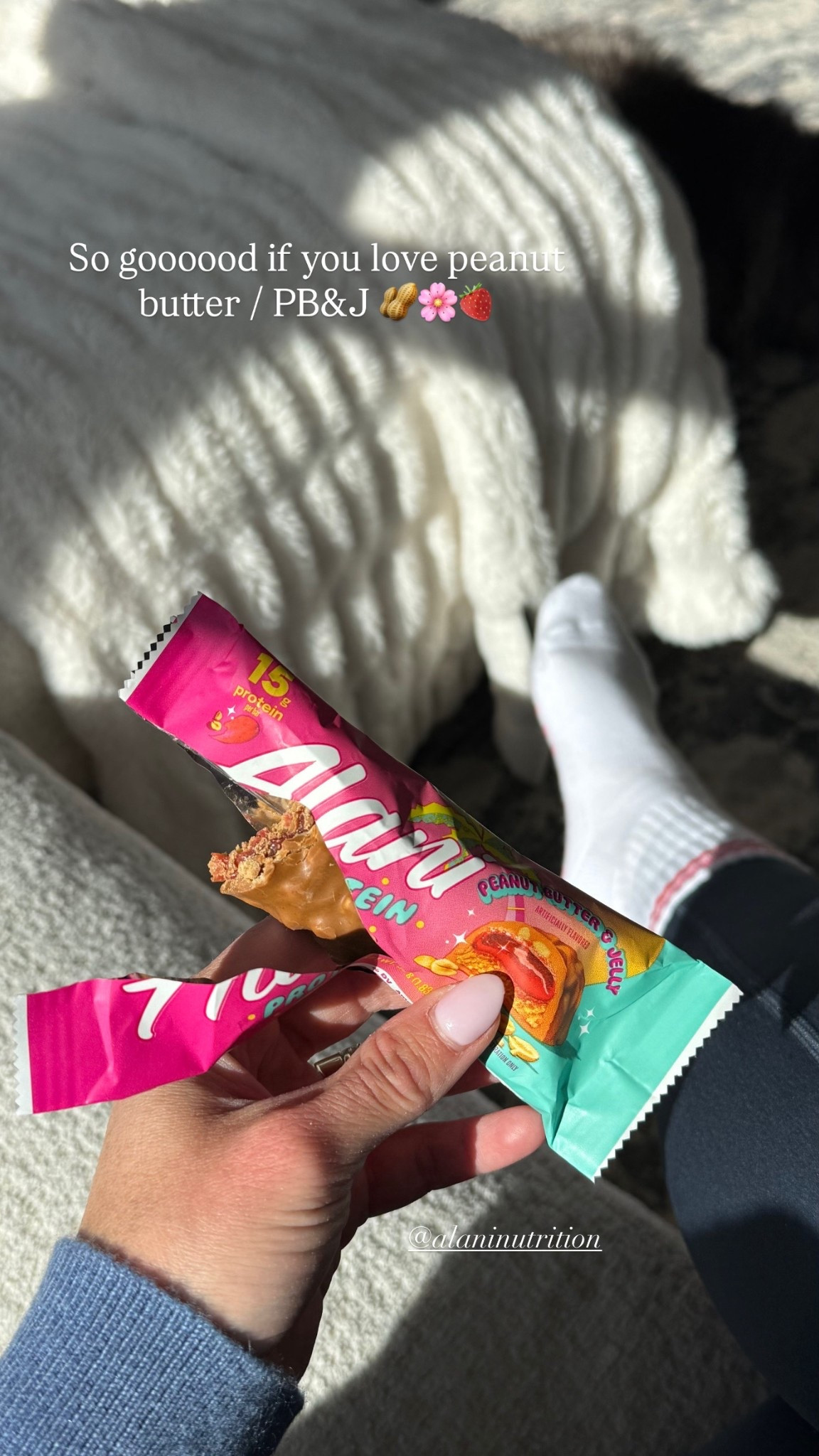 One of my fav protein bars from alani!! 

#LTKActive #LTKmorningroutine #LTKfitnessgoals