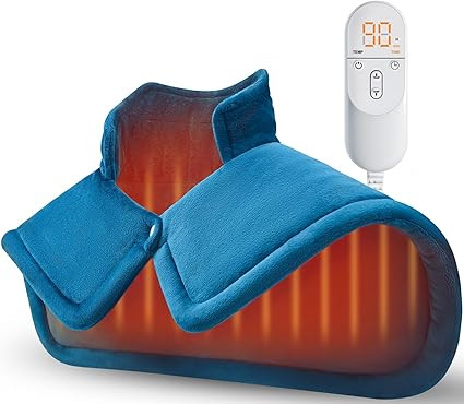 Heating Pad for Neck and Shoulder, Gifts for Men Women Mom Dad, Electric Heating Pad for Back Pai... | Amazon (US)