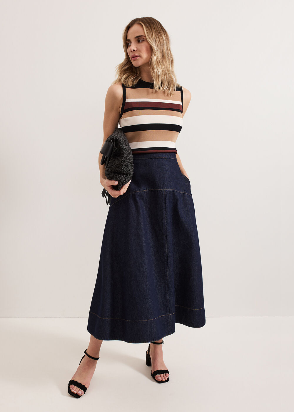 Mavis Denim Skirt | Phase Eight UK | | Phase Eight