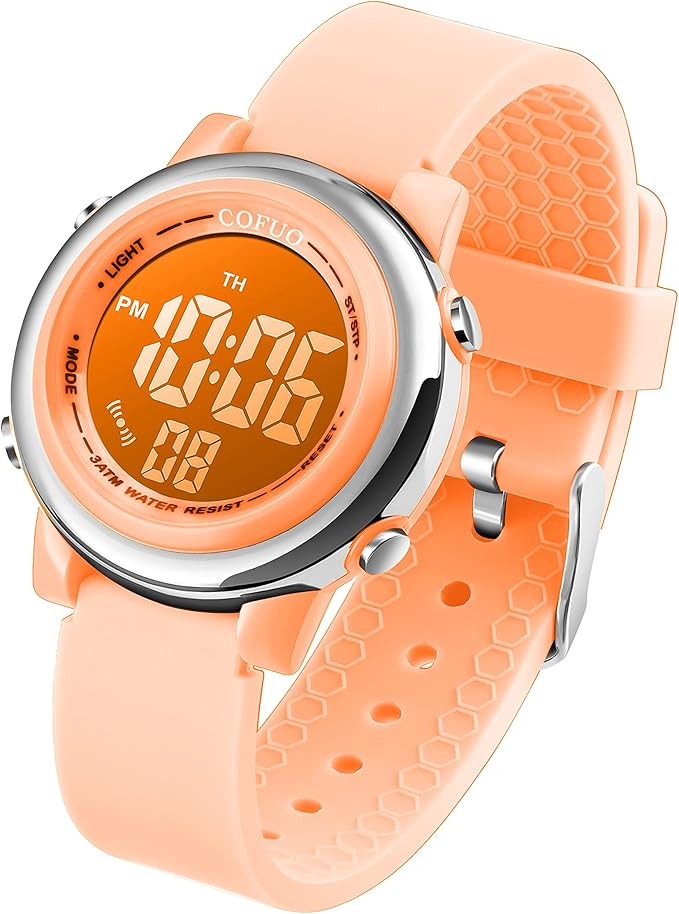 cofuo Kids Digital Sport Waterproof Watch for Girls Boys, Kid Sports Outdoor LED Electrical Watch... | Amazon (US)
