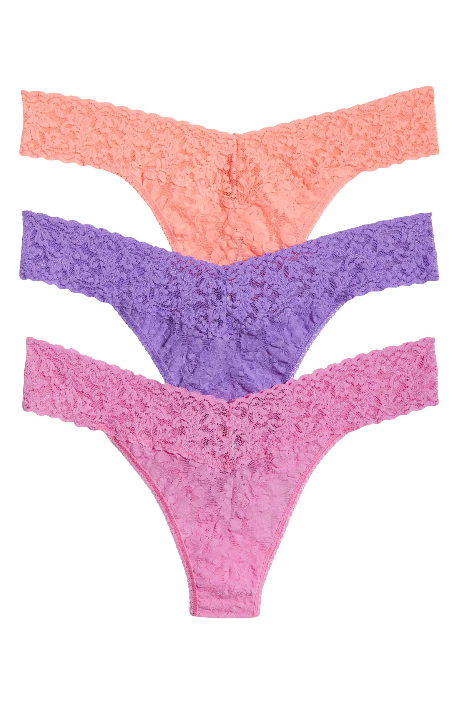 Holiday Assorted 3-Pack Original Rise Thongs | Nordstrom