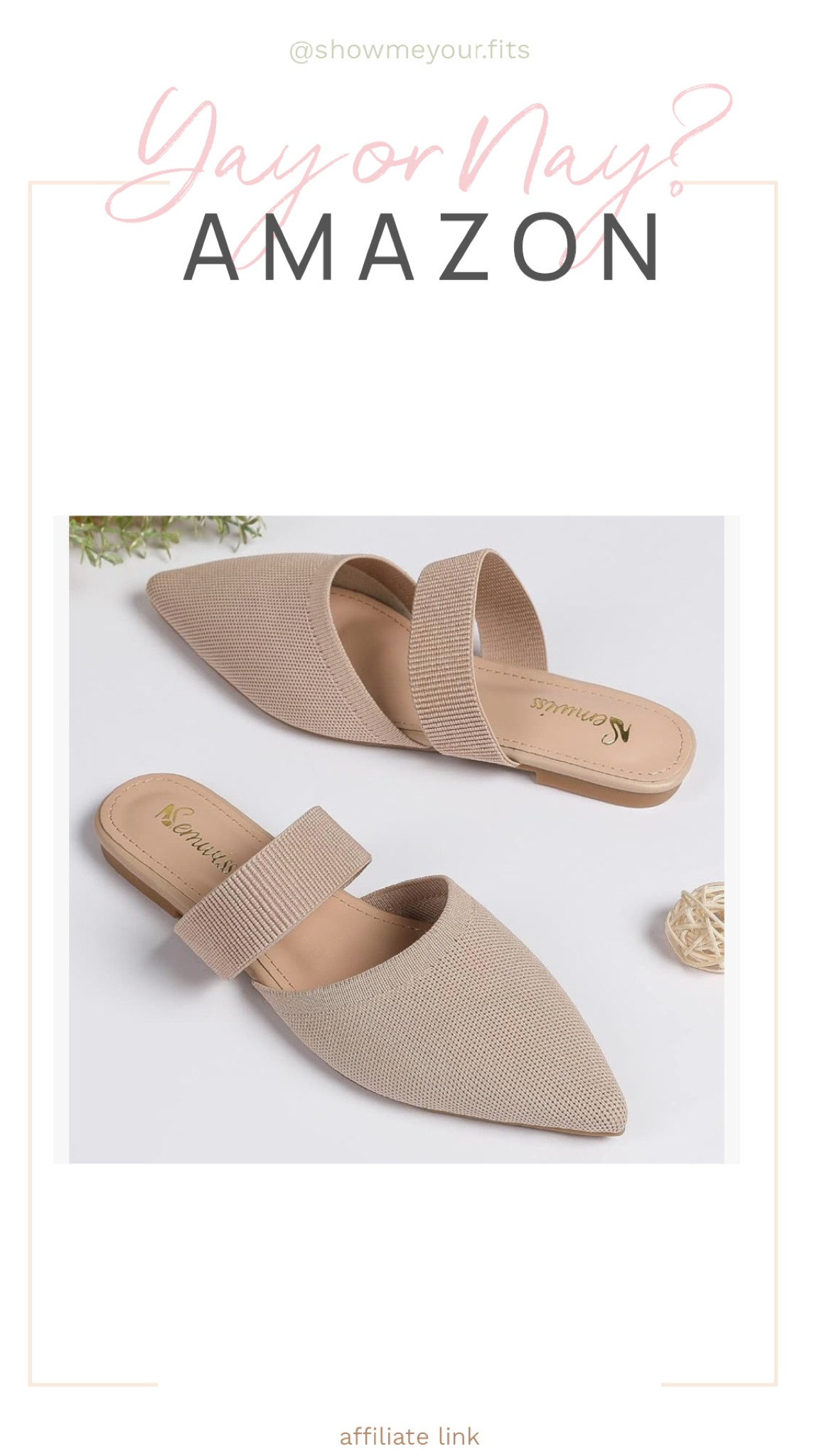 Yay or Nay?

Strappy nude  mule

A M A Z O N

#LTKcanada #LTKstyletip #LTKbeauty