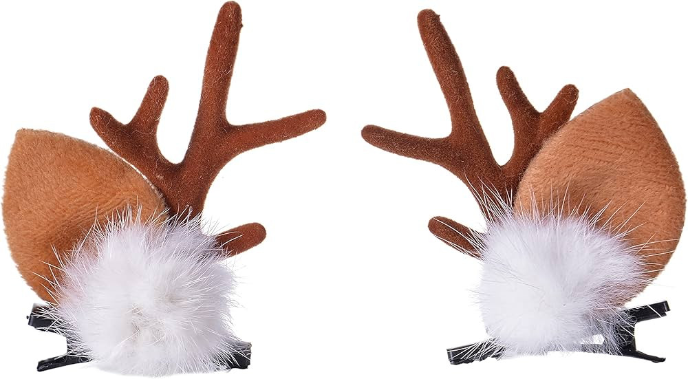Small Deer Ears Antler Headbands Reindeer Antlers Headband Halloween Hairs Accessories Christmas ... | Amazon (US)