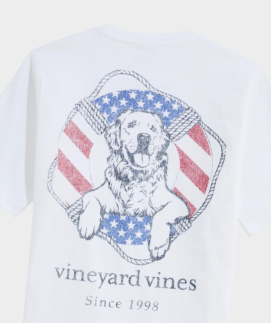 Boys' USA Dog Life Ring Short-Sleeve Pocket Tee | vineyard vines