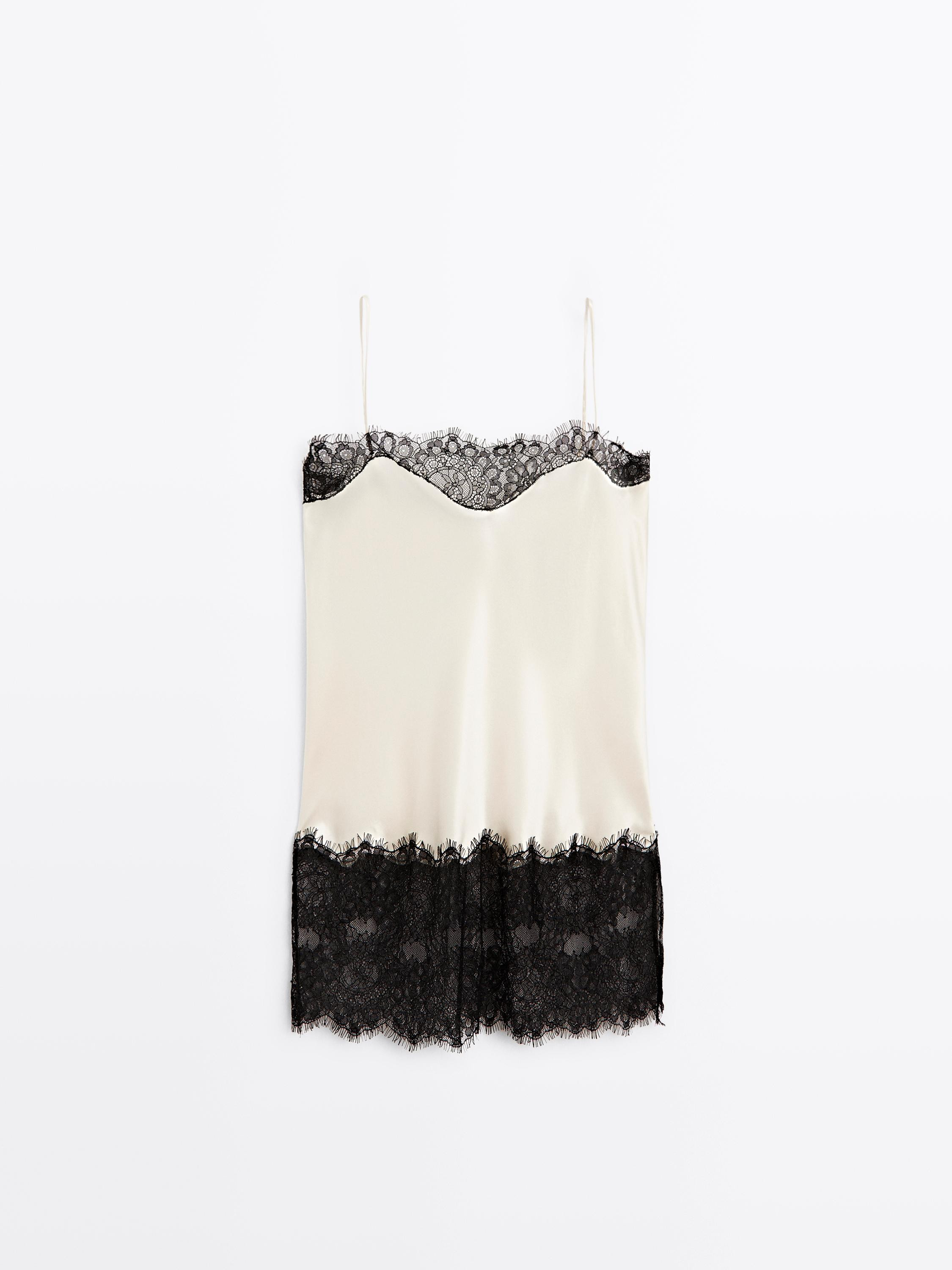 Satin-effect camisole top - STUDIO | Massimo Dutti US