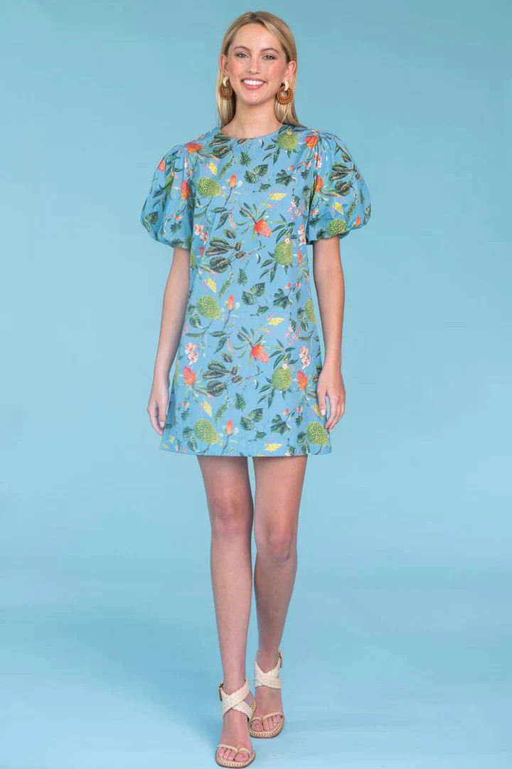 Olivia James Louisa Dress in Tropicalia Mist | Minette