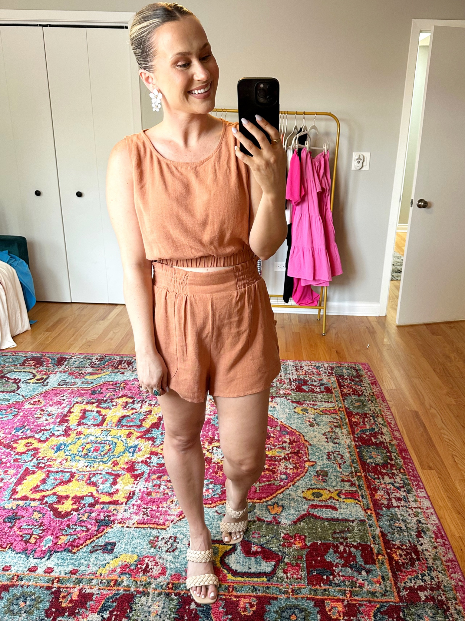 The perfect two piece set for summer! These heels, earrings and matching set are all amazon fashion finds #amazonfinds #summeroutfit 

#LTKstyletip #LTKunder50 #LTKshoecrush