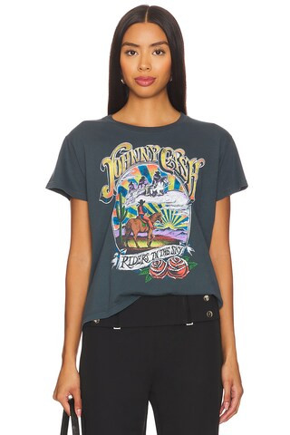 DAYDREAMER Johnny Cash Ghost Riders Solo Tee in Vintage Black from Revolve.com | Revolve Clothing (Global)