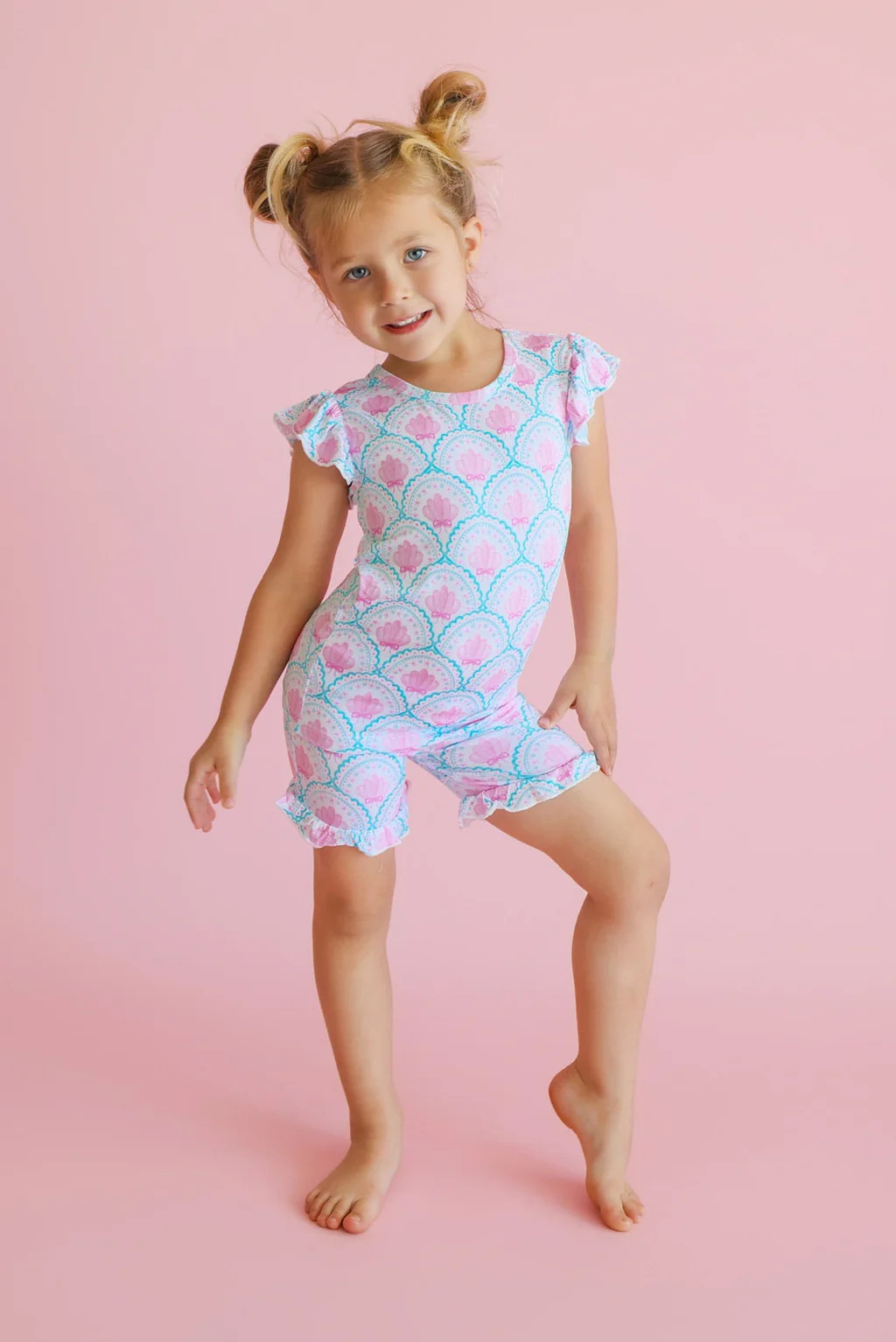 COQUETTE COAST DREAM RUFFLE SHORT SET | Dream Big Little