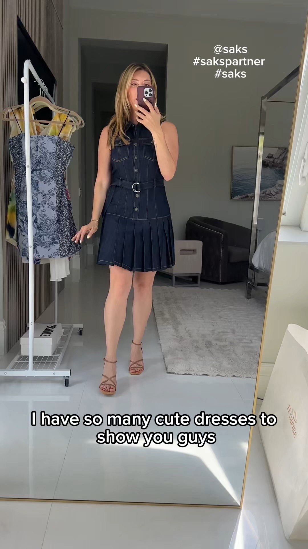 Obsessed with this dress! Wearing size 4! Shoes are TTS. @saks #saks #sakspartner 

#LTKShoeCrush #LTKStyleTip #LTKOver40