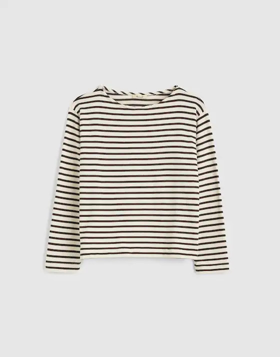Striped Boatneck Long-Sleeve Tee | Madewell