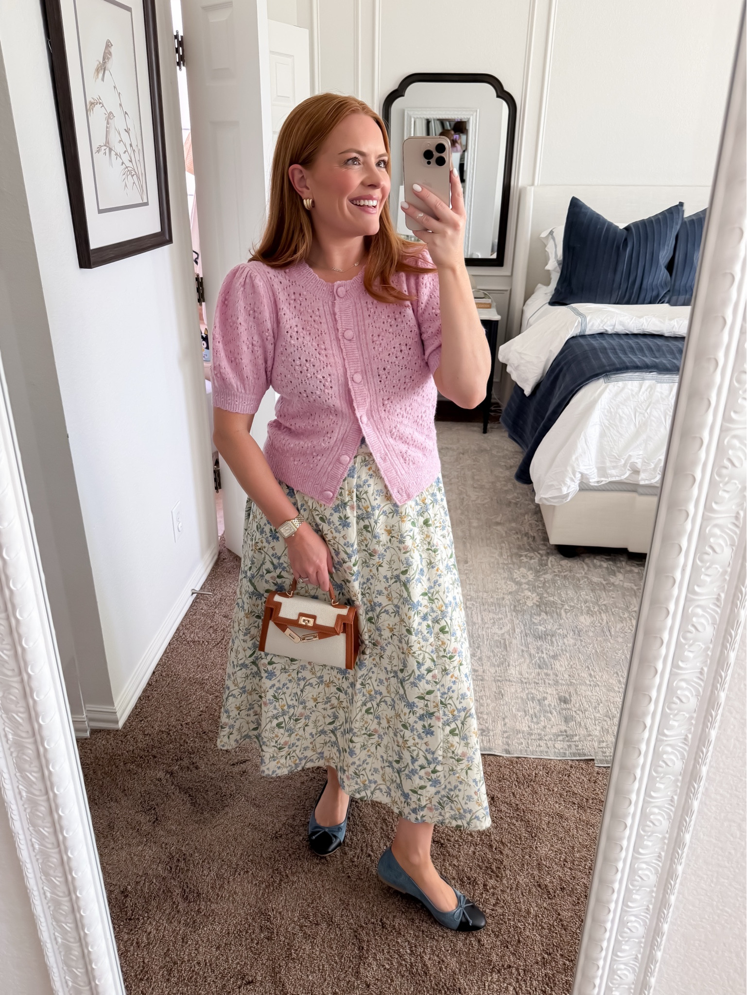 Feminine, soft, and so easy to throw on 💕

Outfit formula: fitted cardigan + midi skirt + ballet flats

Fit notes:
• Skirt: true to size, flowy and flattering through the waist
• Cardigan: fitted, size up if between sizes for a more relaxed fit
• Flats: true to size, classic and versatile

Perfect for: work, school events, casual days when you still want to feel put together

Everything linked in this LTK post ✨


#LTKgrwm #LTKmomlife #LTKMothersDay