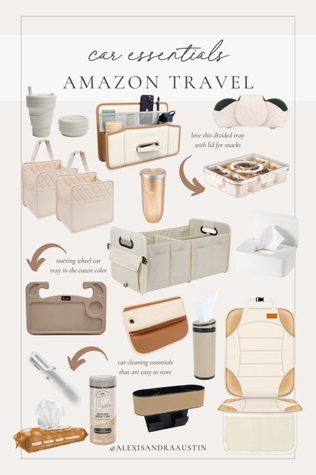 My favorite Amazon car travel essentials! The perfect finds for long spring break drives

Travel finds, organization finds, Amazon travel, aesthetic finds, neutral finds, trunk organizers, spring break travel, travel cup, car organizers, hand held vacuum, affordable finds, car tray, car trash can, seat cover, found it on Amazon, shop the look!

#LTKstyletip #LTKSeasonal #LTKtravel