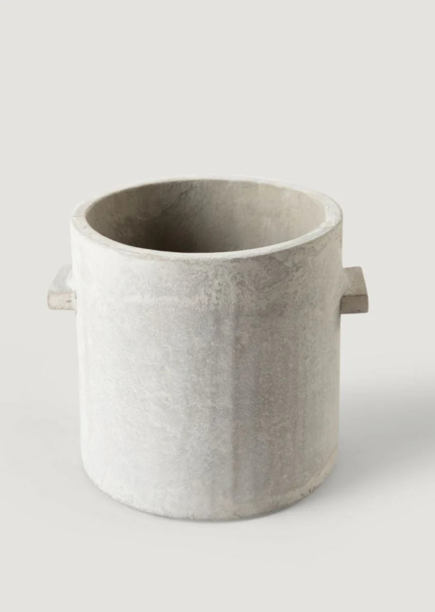 Handmade Concrete Mod Crock - 7.75" | Afloral