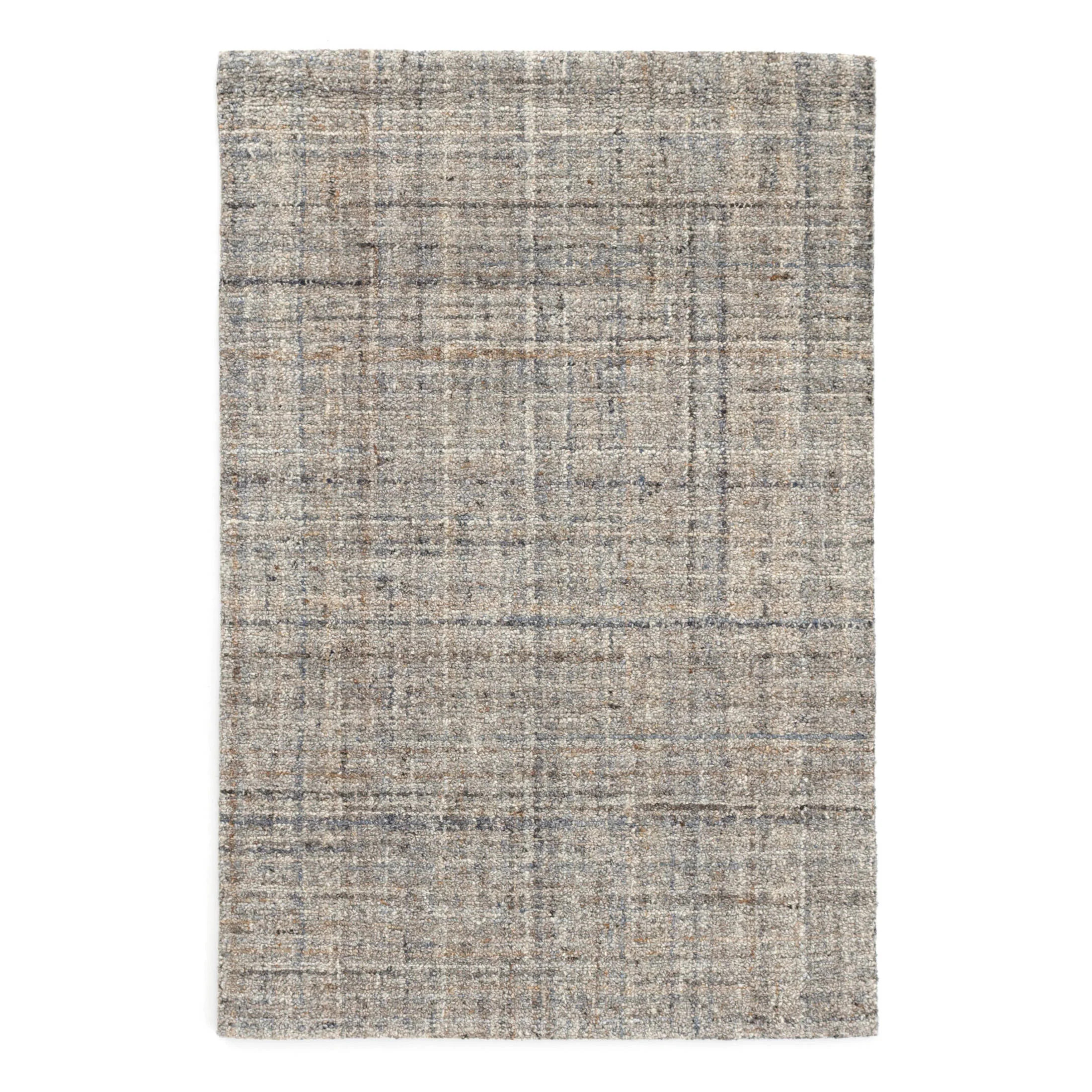 Harris Hand Micro Hooked Wool Rug | Blue/Brown | Annie Selke