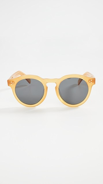 Leonard II E Honey Gold Sunglasses | Shopbop
