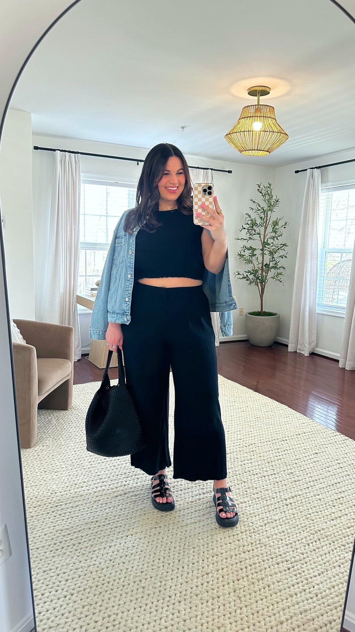 Perfect matching set for vacation/summer/spring! 
Set - xl
denim jacket - xl
shoes - older *added similar 




#LTKSeasonal #LTKFindsUnder50 #LTKMidsize