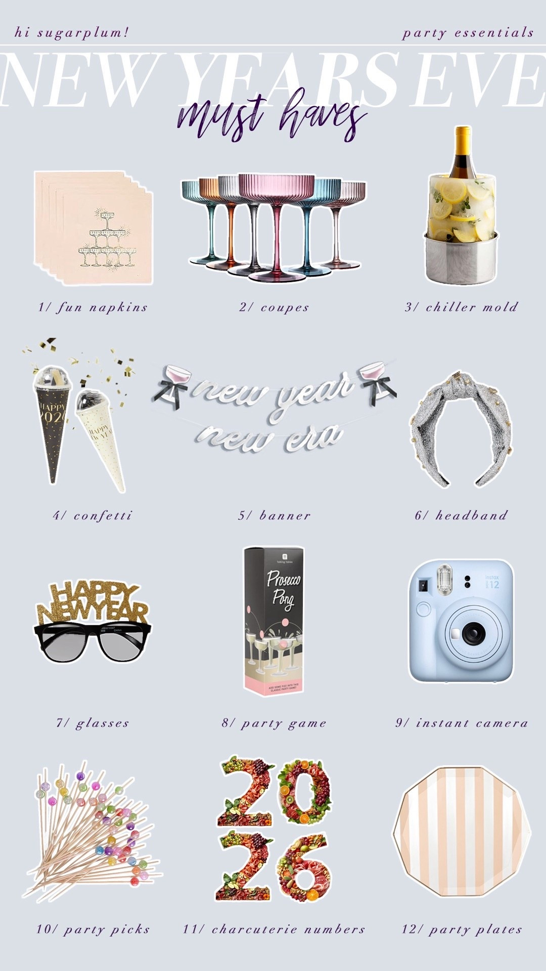 New Years Eve Must Haves | Hi Sugarplum! 

#LTKHoliday #LTKSeasonal #LTKOver40