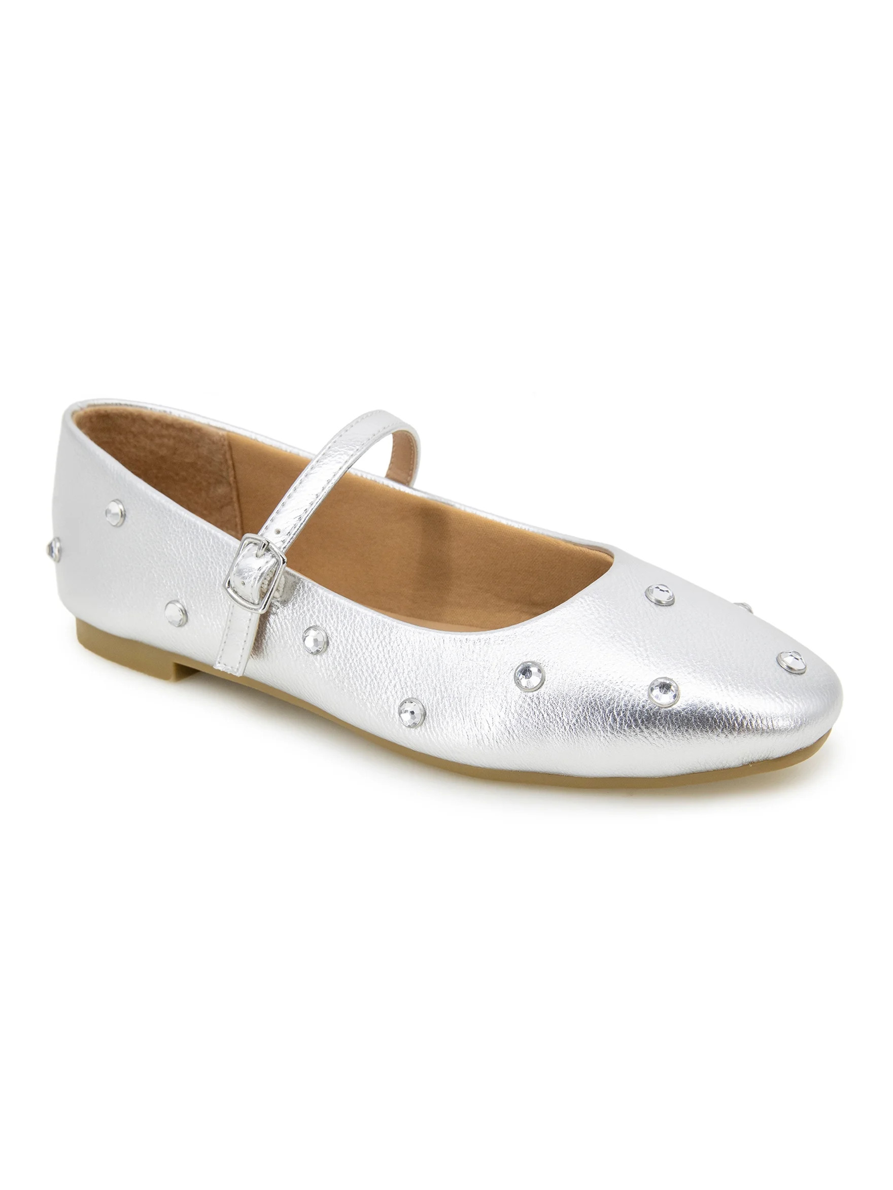 Unionbay Women's Catia Jeweled Mary Jane Flats | Walmart (US)