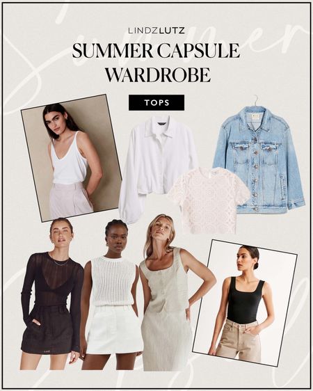Summer capsule wardrobe: tops! 

Check out my blog post on how to build your summer capsule wardrobe! 

#LTKSeasonal #LTKstyletip