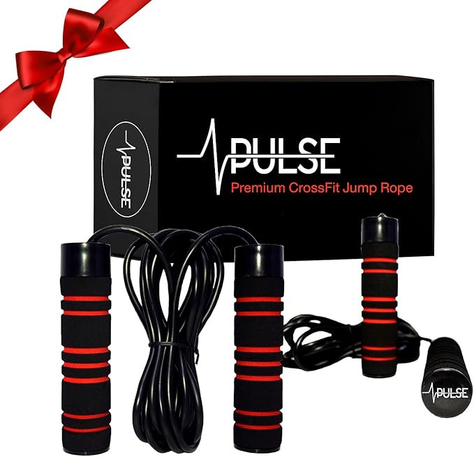 Weighted Jump Rope by Pulse (1LB) with Memory Foam Handles and Thick Speed Cable - For cardio, bo... | Amazon (US)