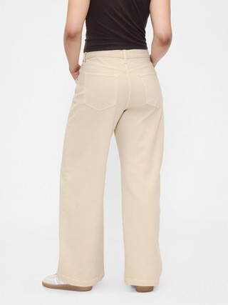 High Rise Stride Wide-Leg Jeans | Gap (CA)