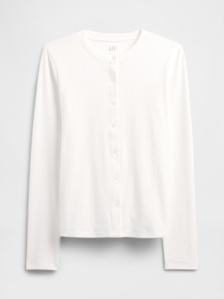 Ribbed Button-Up Top | Gap Factory