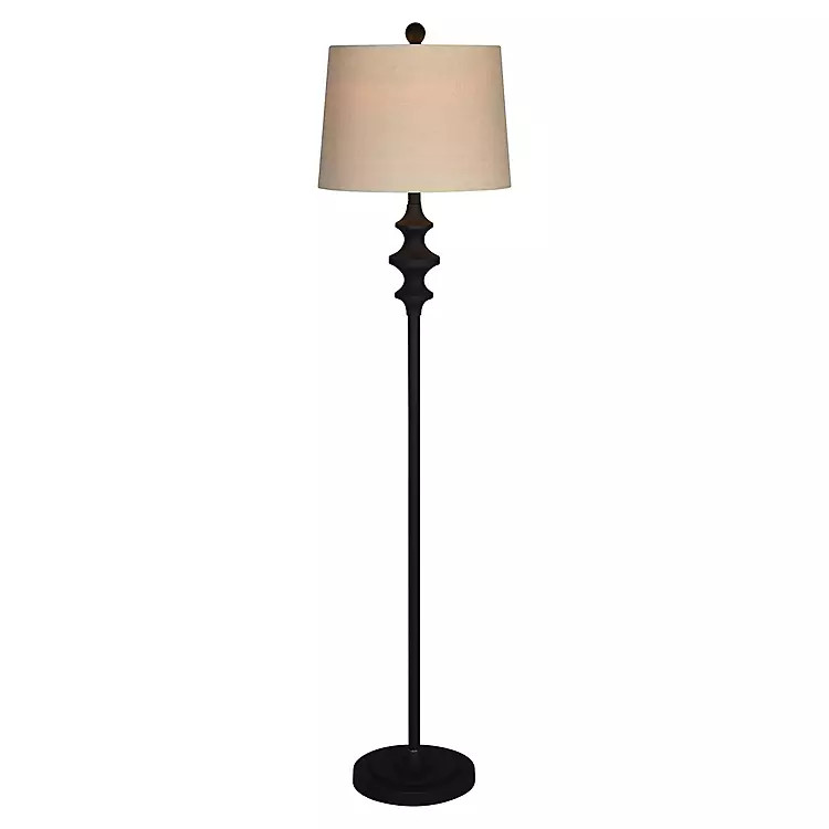Thelma Matte Black Stem Floor Lamp | Kirkland's Home