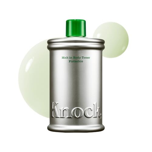 Knock Melt-In Body Toner, Instant Glass Body Glow, Ceramide Moisture Lock, Lightweight Milky Moisturizer, Zero Sticky, For All Skin, Fresh Pistachio Scent, 10.14 fl oz | Amazon (US)