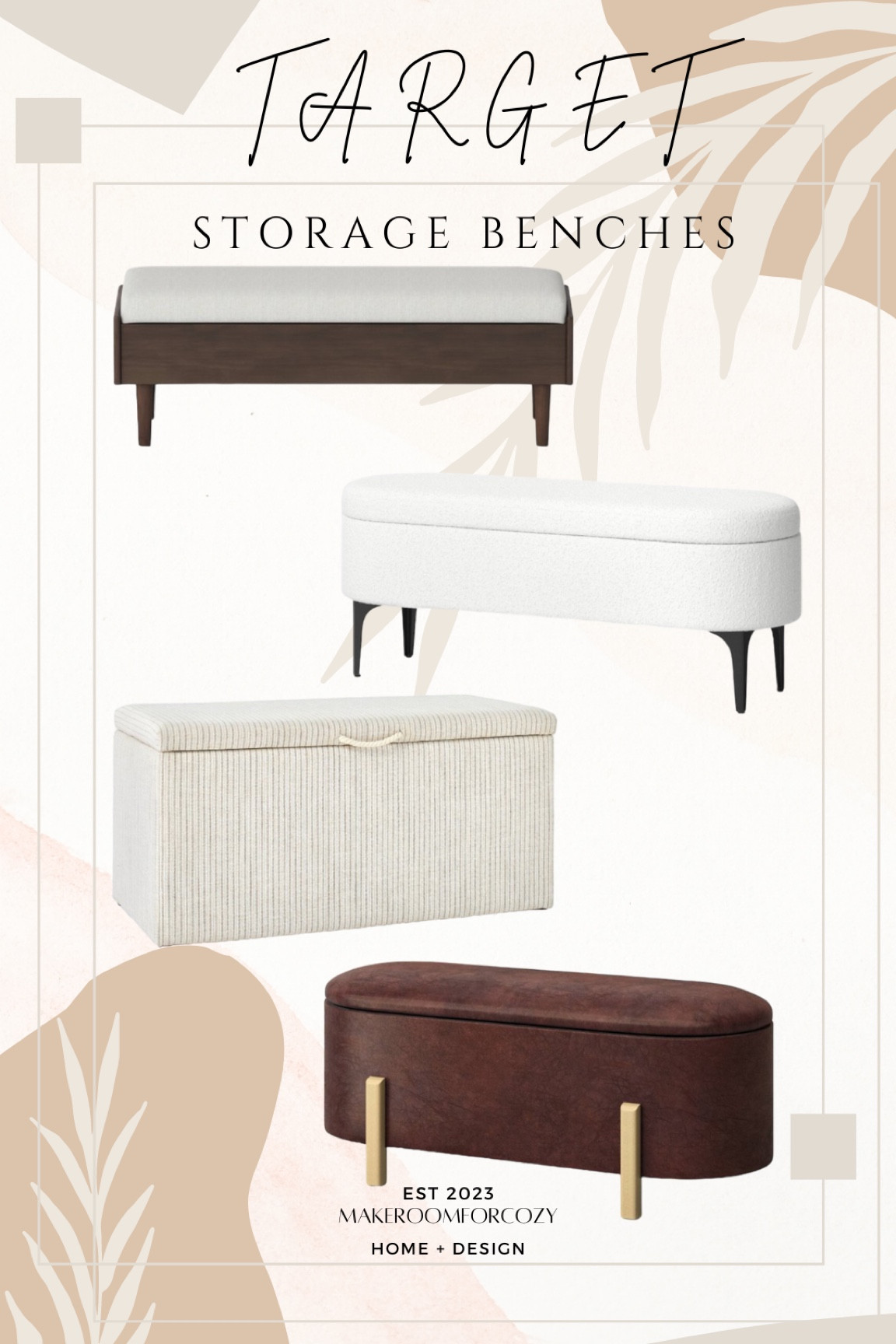 Check out these beautiful storage benches for your home! 🤩

#LTKHome #LTKStyleTip