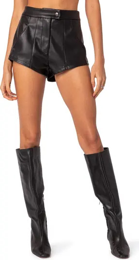 Ramona High Waist Faux Leather Shorts | Nordstrom