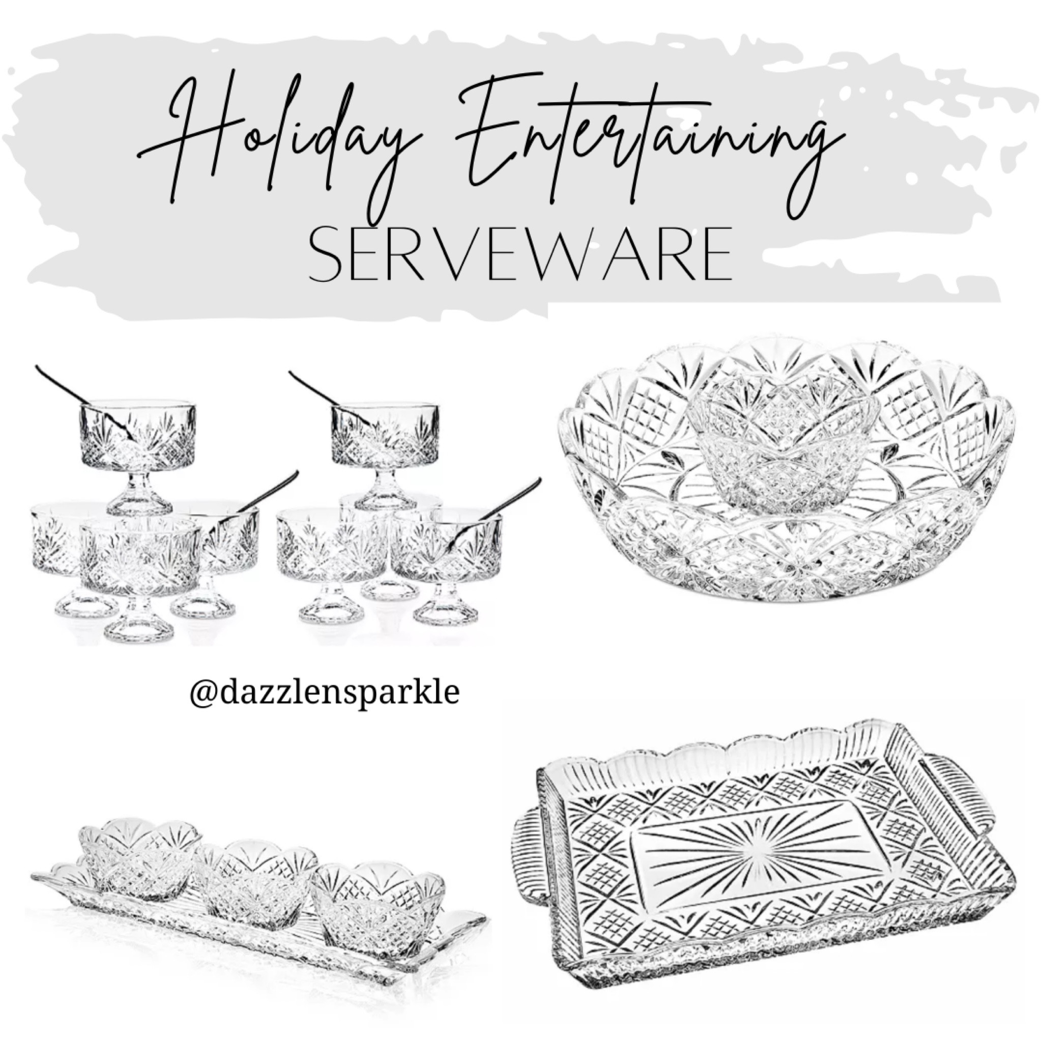These gorgeous looking, light reflecting serveware are excellent for entertaining this holiday season. They are inexpensive and versatile ❤️

#dazzlensparkle #theaestheticnook #serveware #

#LTKGiftGuide #LTKHoliday #LTKCyberWeek