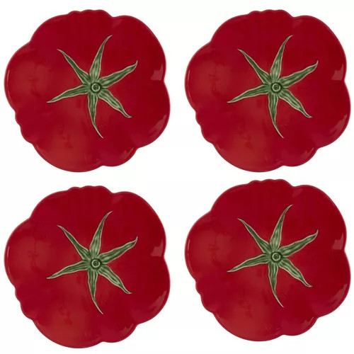 Bordallo Pinheiro Tomato Dinner Plates, Set of 4 | Sur La Table