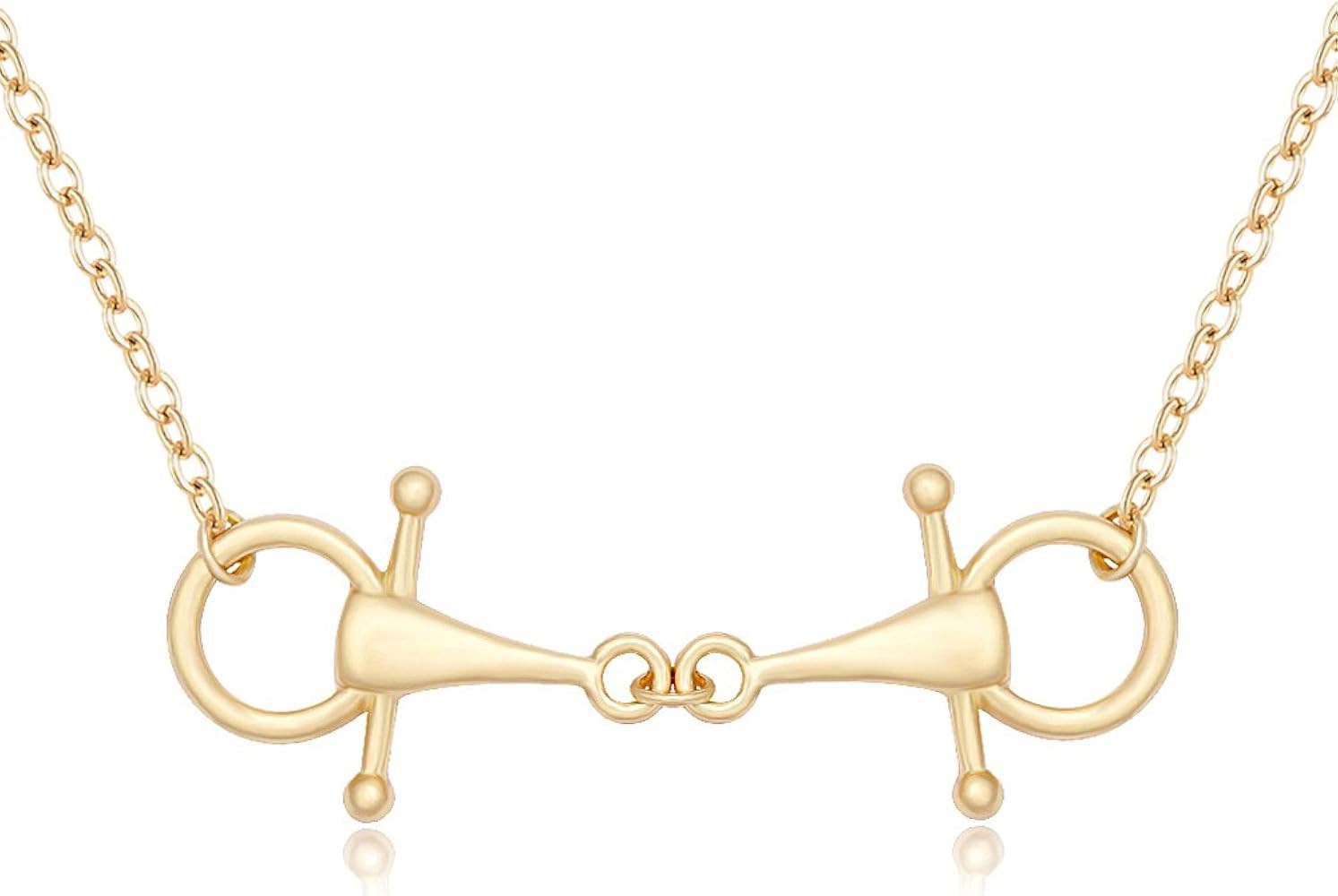 Snaffle Bit Necklace for Horse Lover Equestrian Jewelry | Amazon (US)