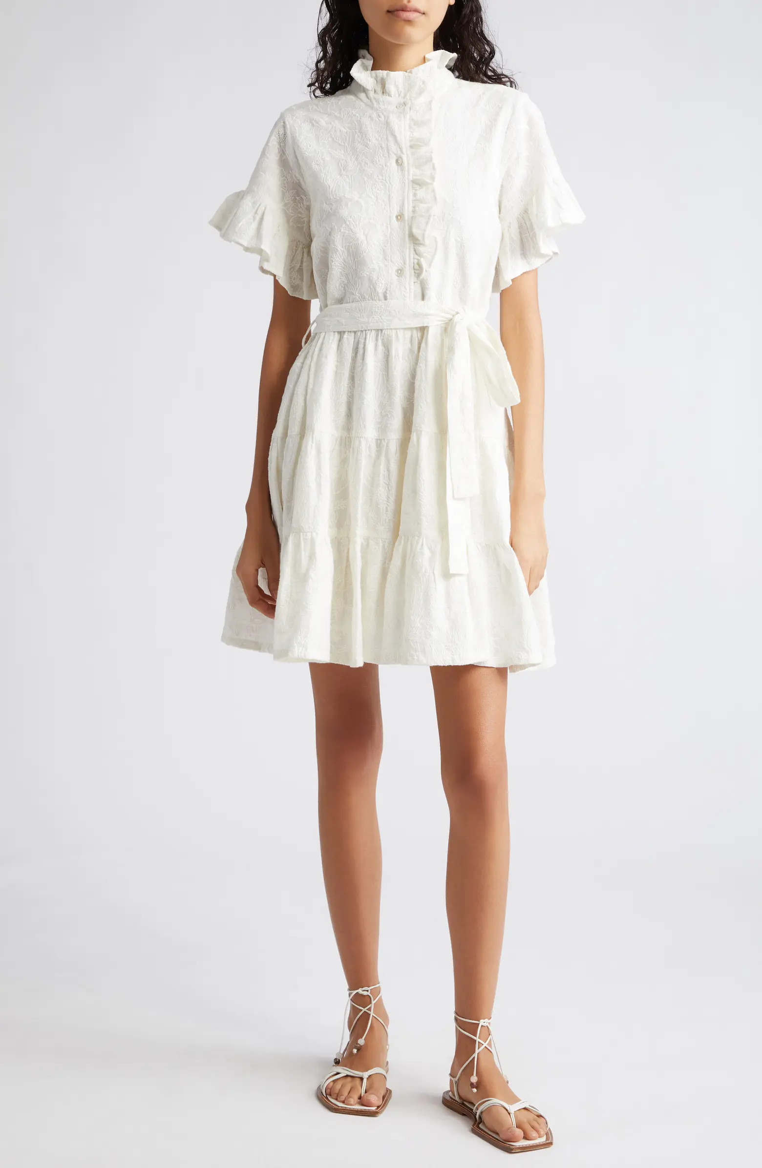 Violetta Ruffle Tie Waist Dress | Nordstrom