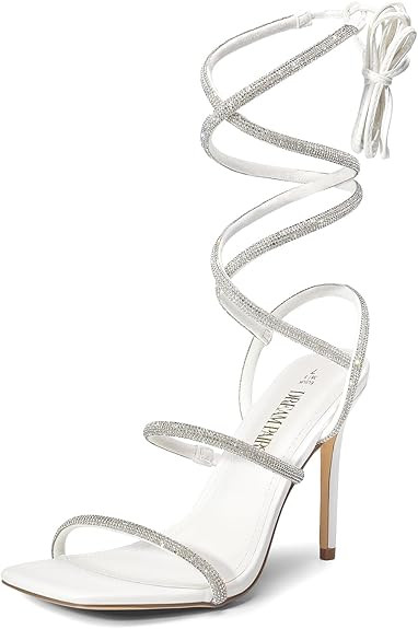 DREAM PAIRS High Heels Stilettos for Women - Strappy Gladiator Sexy Square Toe Open Toe Dressy Pu... | Amazon (US)