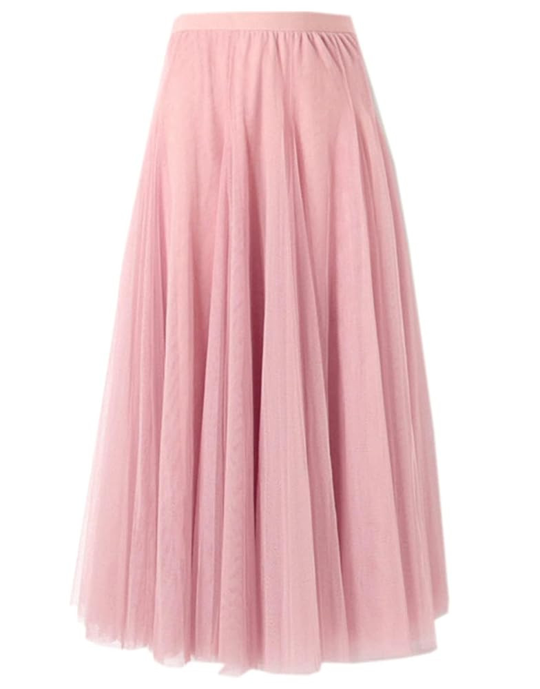 SANGTREE Women's Tutu Tulle A-Line Layered Mesh Skirt, US XS - US 2XL | Amazon (US)